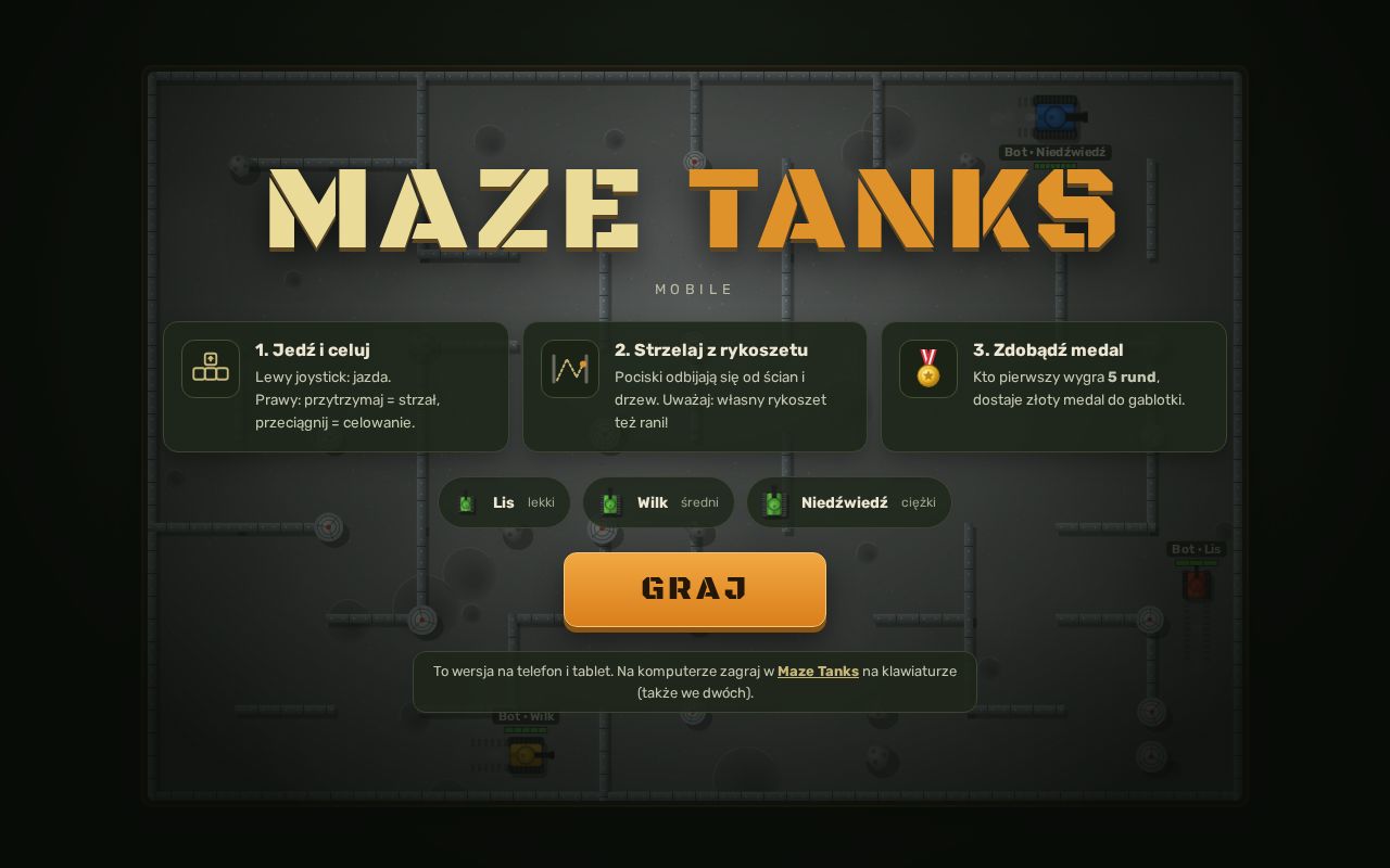 Preview of Maze Tanks Mobile