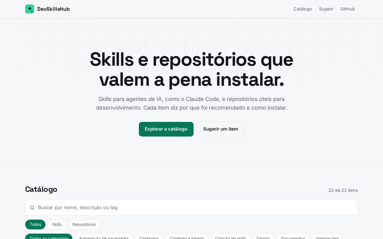 Preview of DevSkillsHub