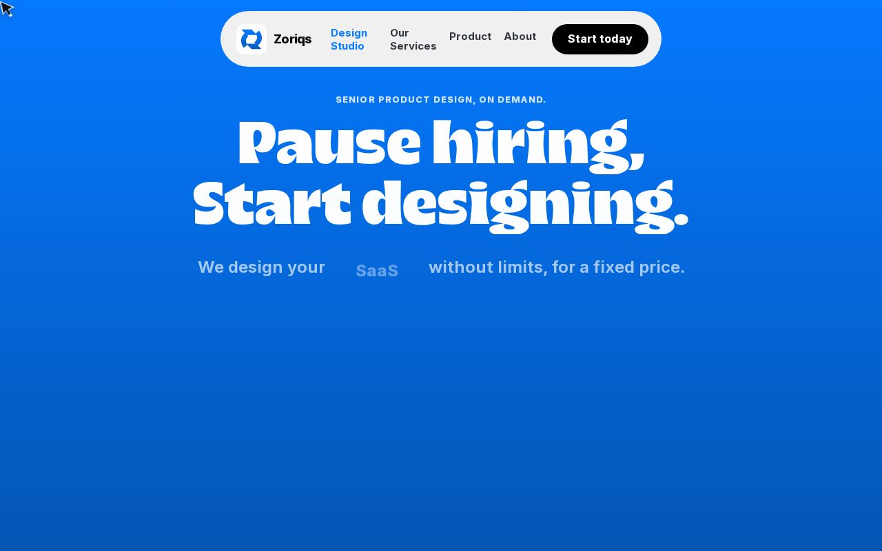 Preview of ZyrOps Zoriqs Website