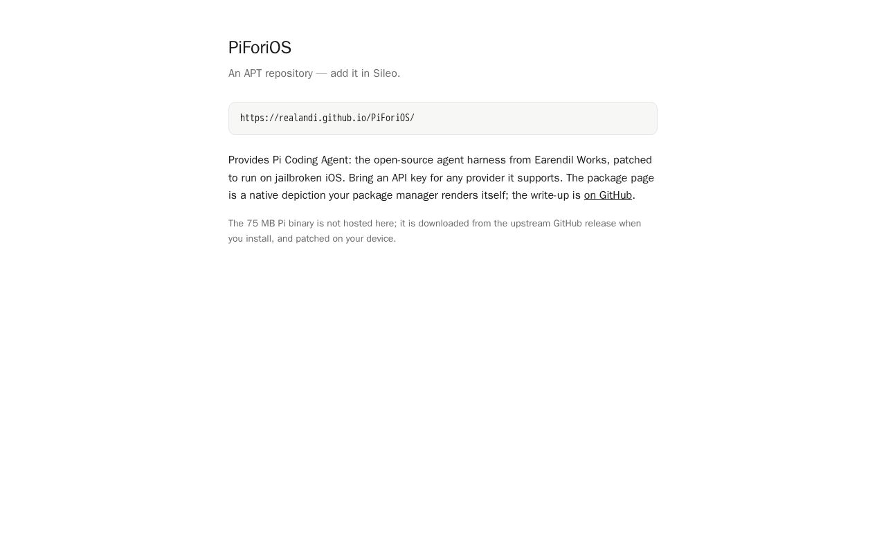 Preview of PiForiOS