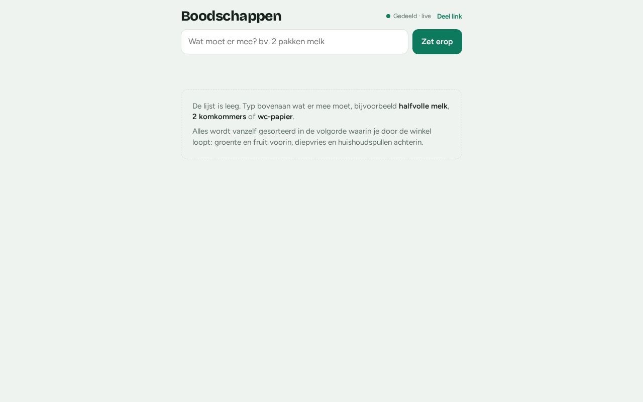 Preview of Boodschappen