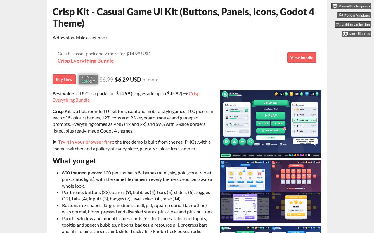 Preview of Crisp Kit Free Theme