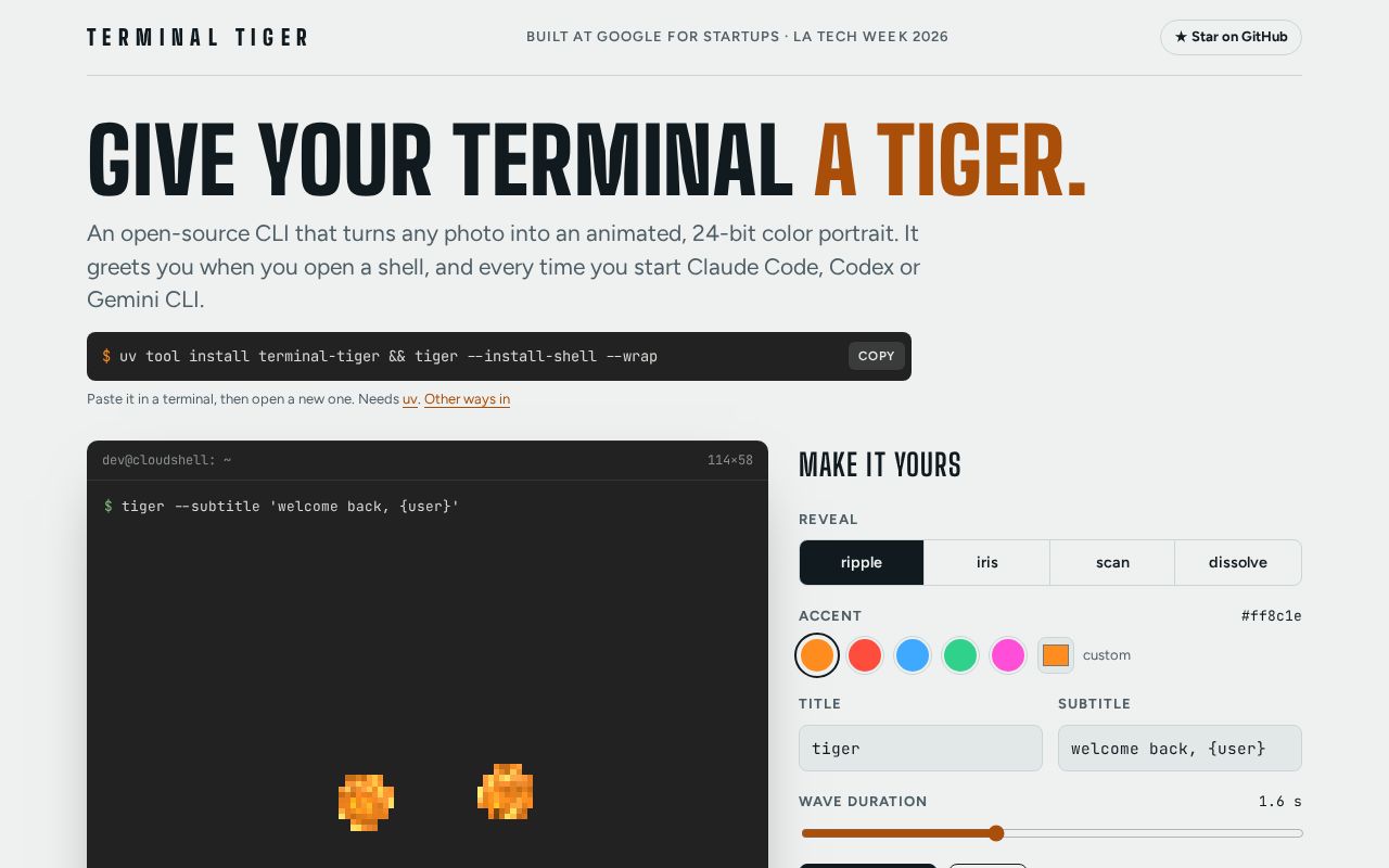Preview of Terminal Tiger