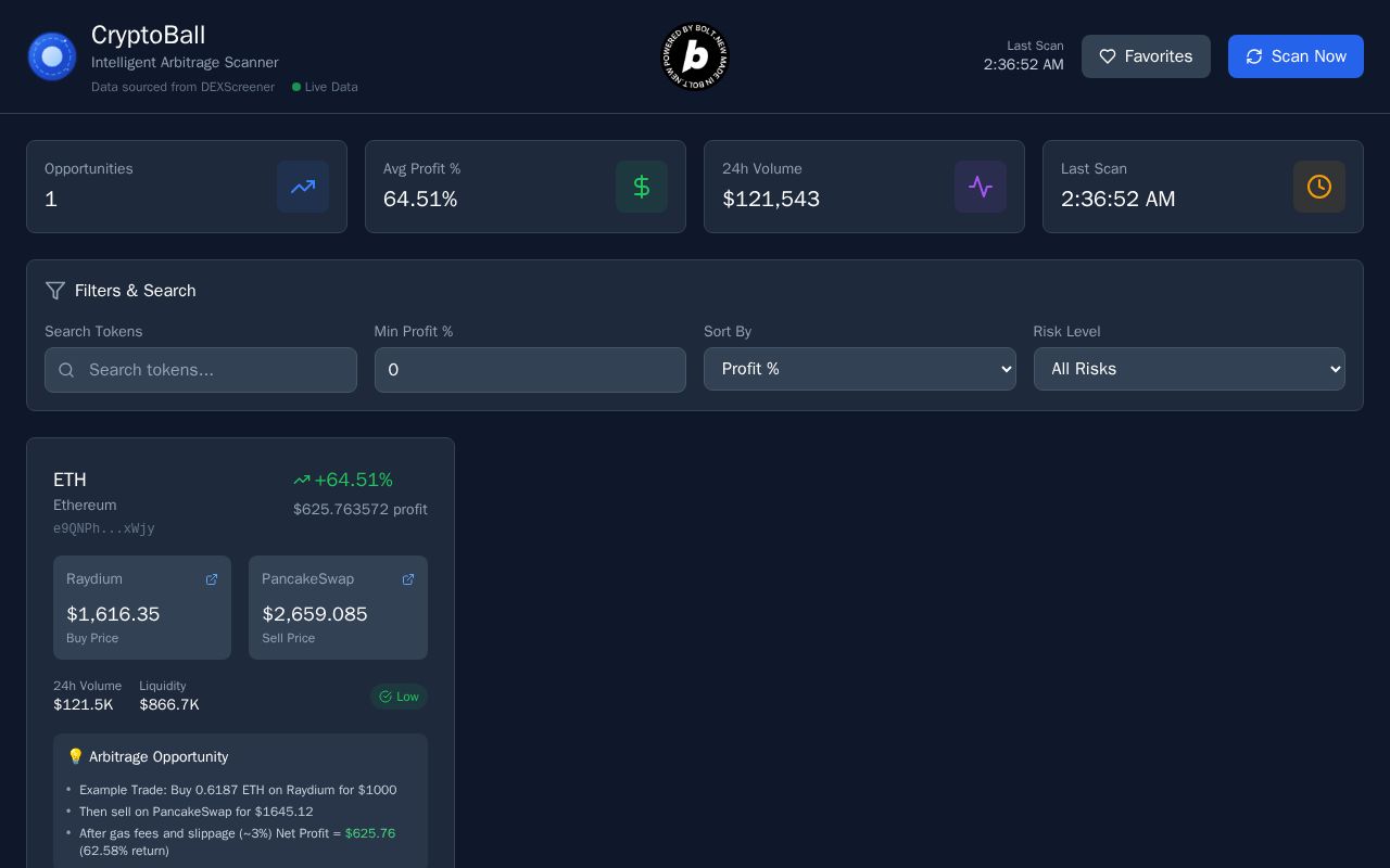 Preview of CryptoBall