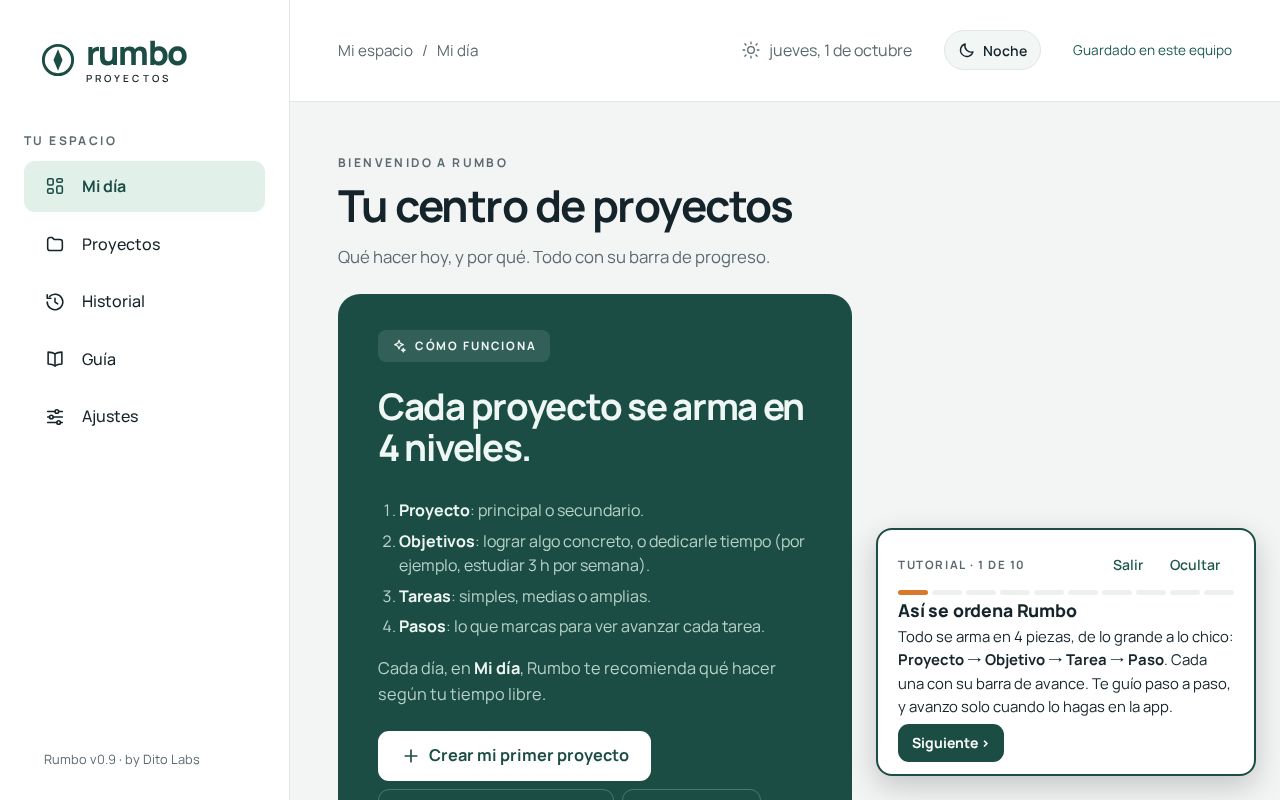 Preview of Rumbo