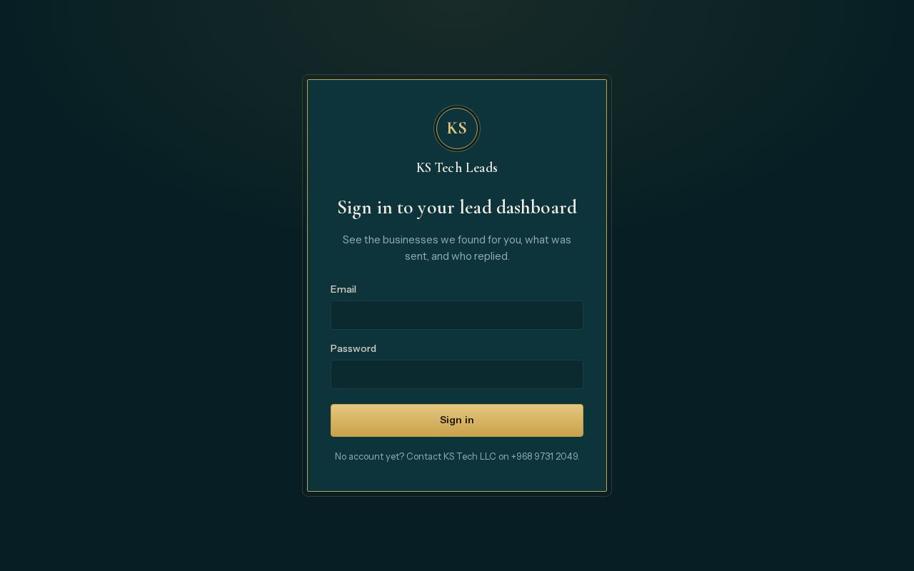 Preview of Kstech Agent Dashboard