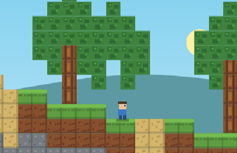 Preview of blockbound (paper minecraft)