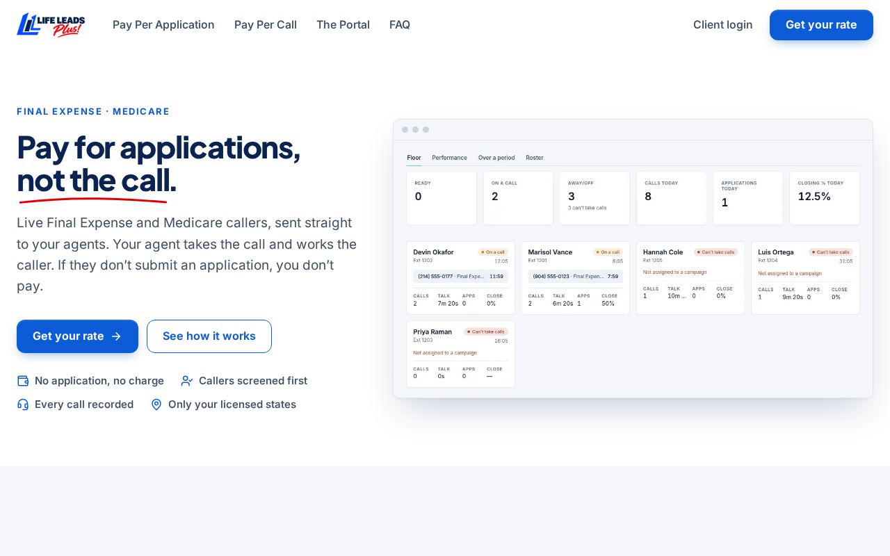 Preview of Lifeleadsplus Site