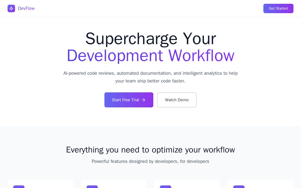 Preview of DevFlow