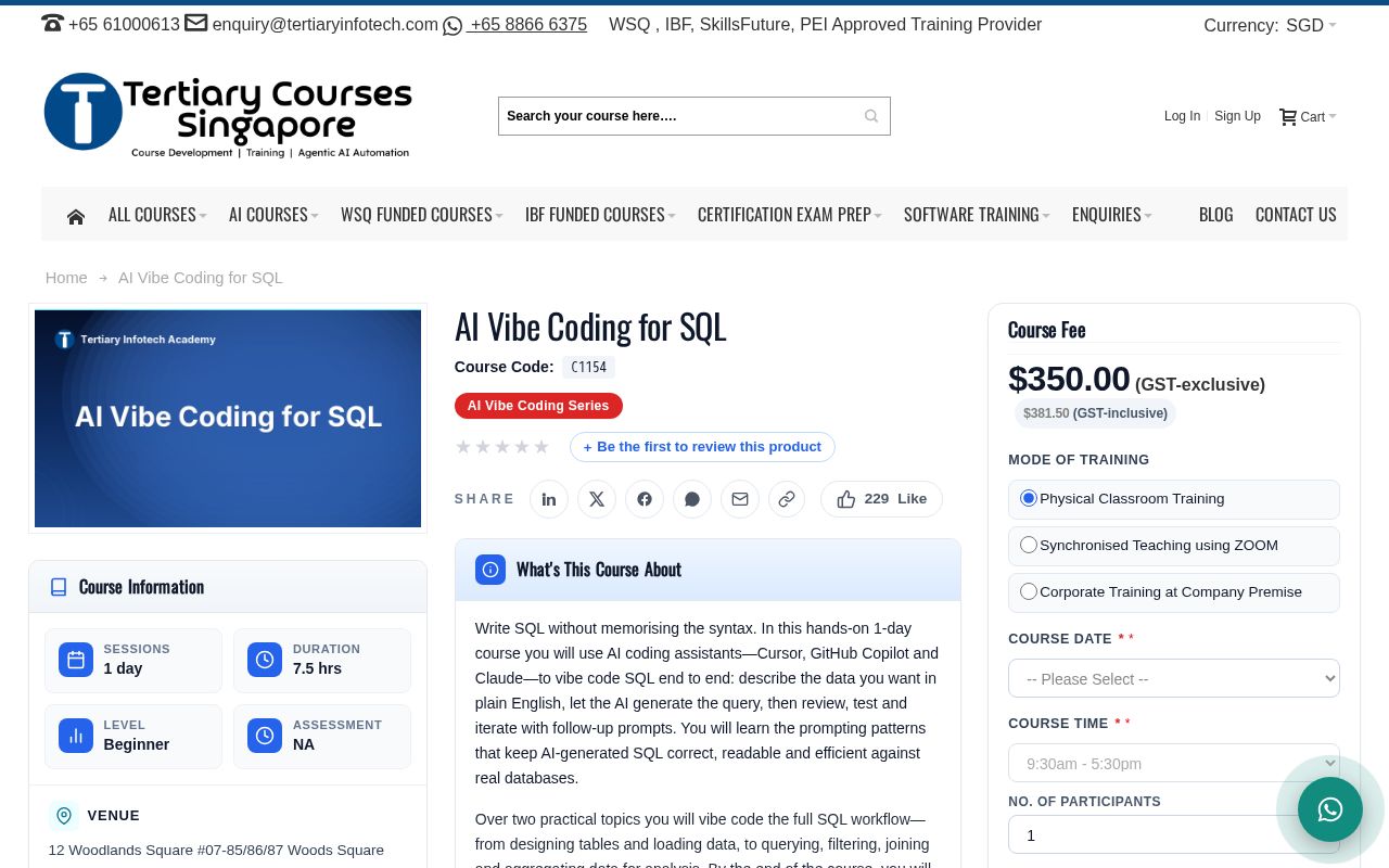 Preview of C1154 AI Vibe Coding For SQL