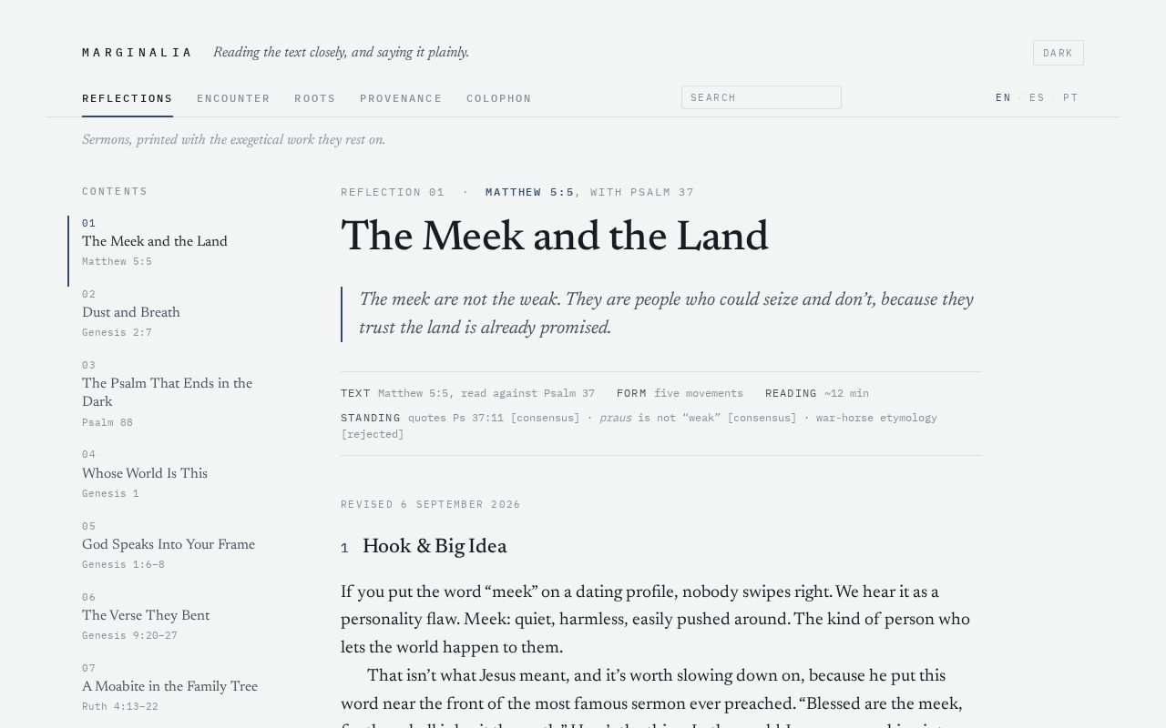 Preview of Marginalia