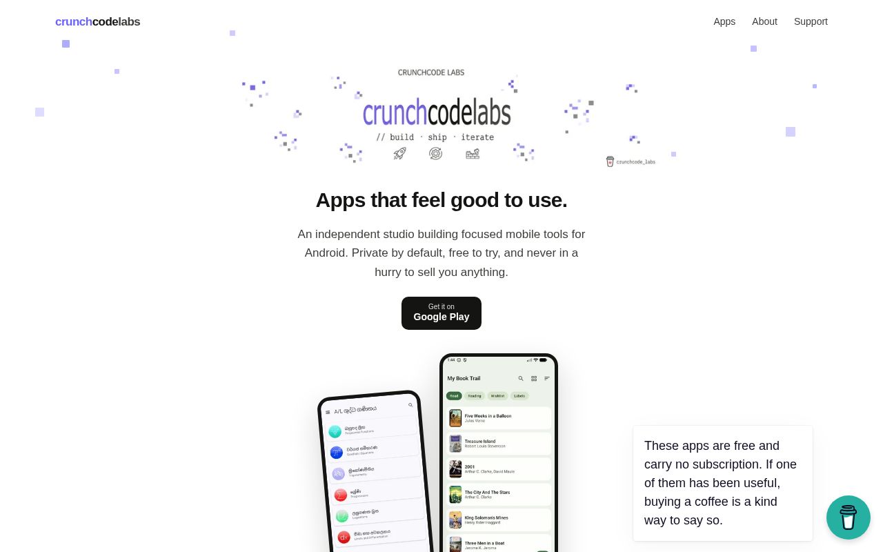 Preview of Crunchcodelabs Github Io