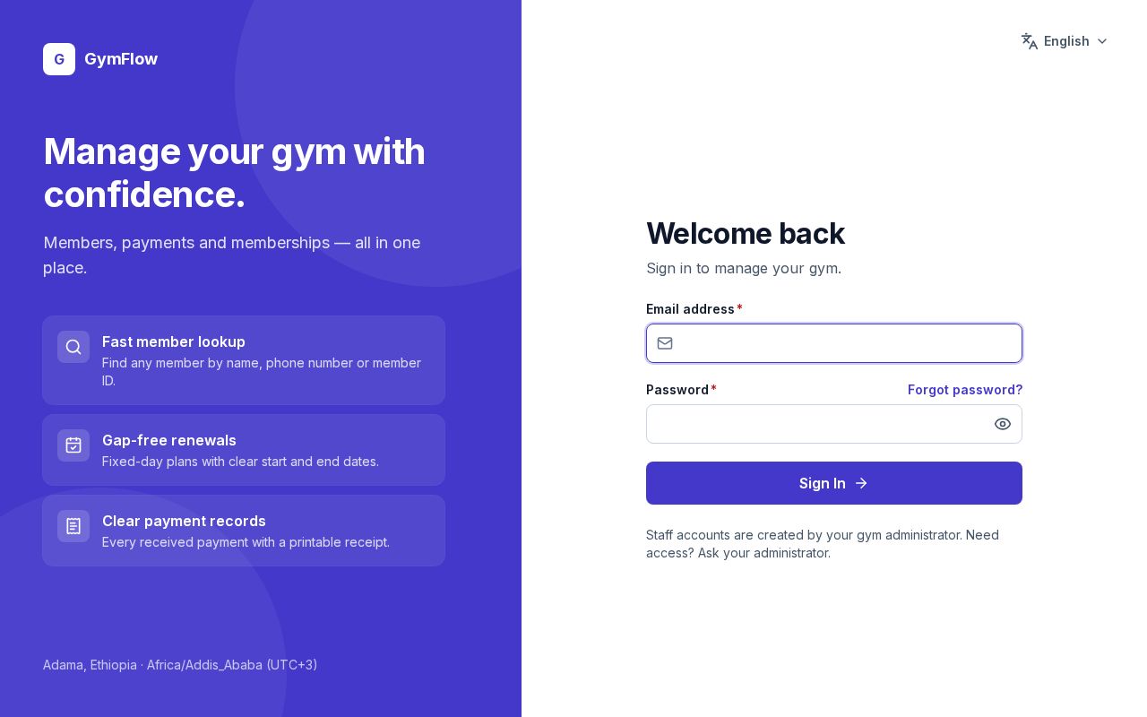 Preview of Gymflow