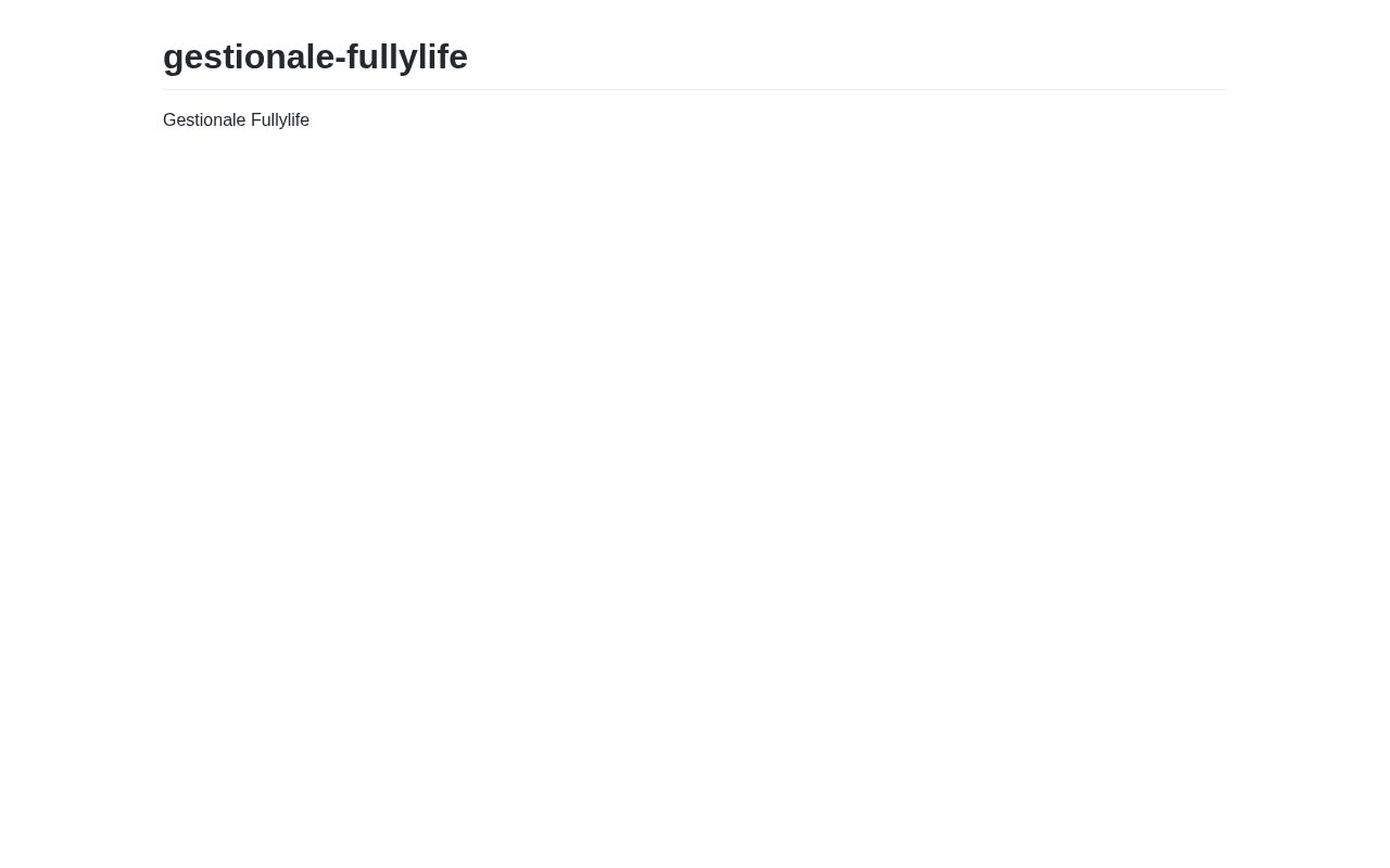 Preview of Gestionale Fullylife