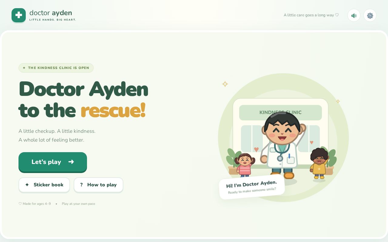 Preview of Doctor Ayden Game