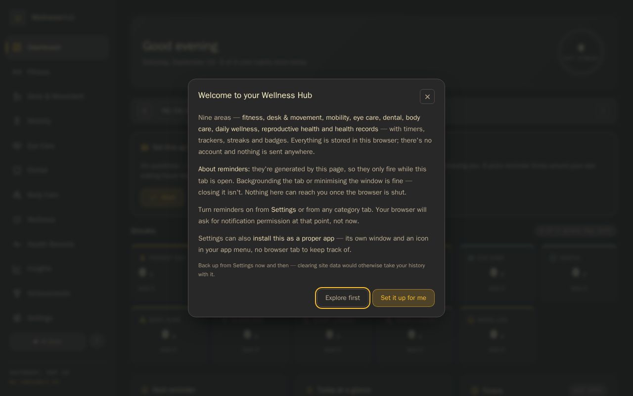 Preview of Wellness Hub