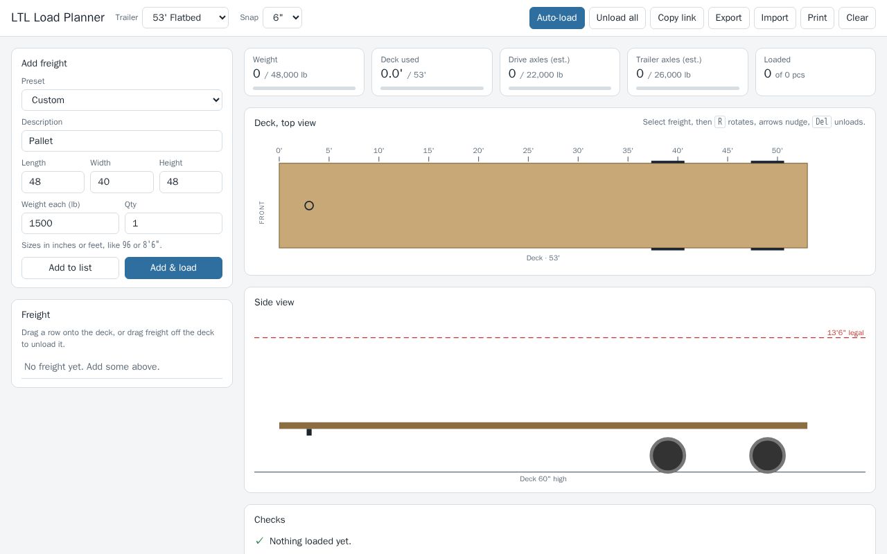 Preview of Ltl Load Planner