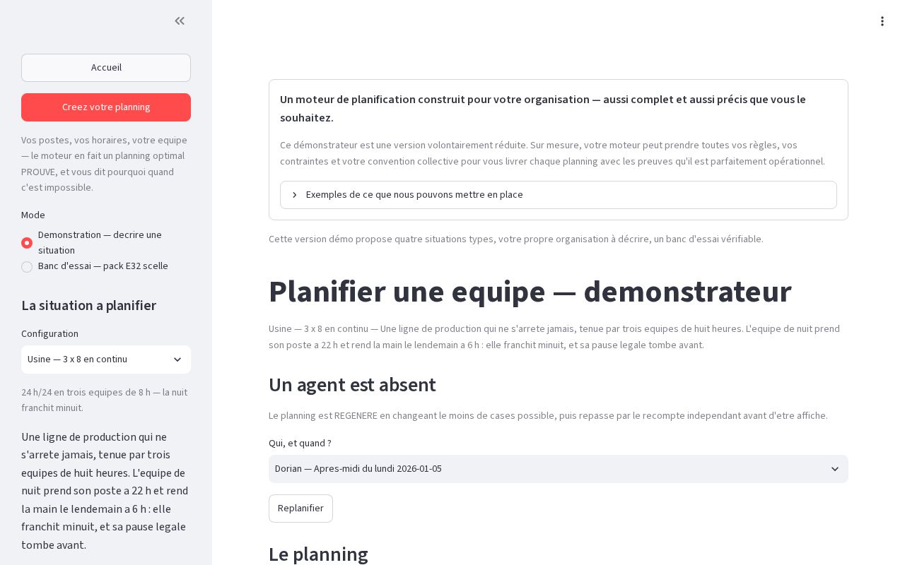 Preview of Moteur de planification