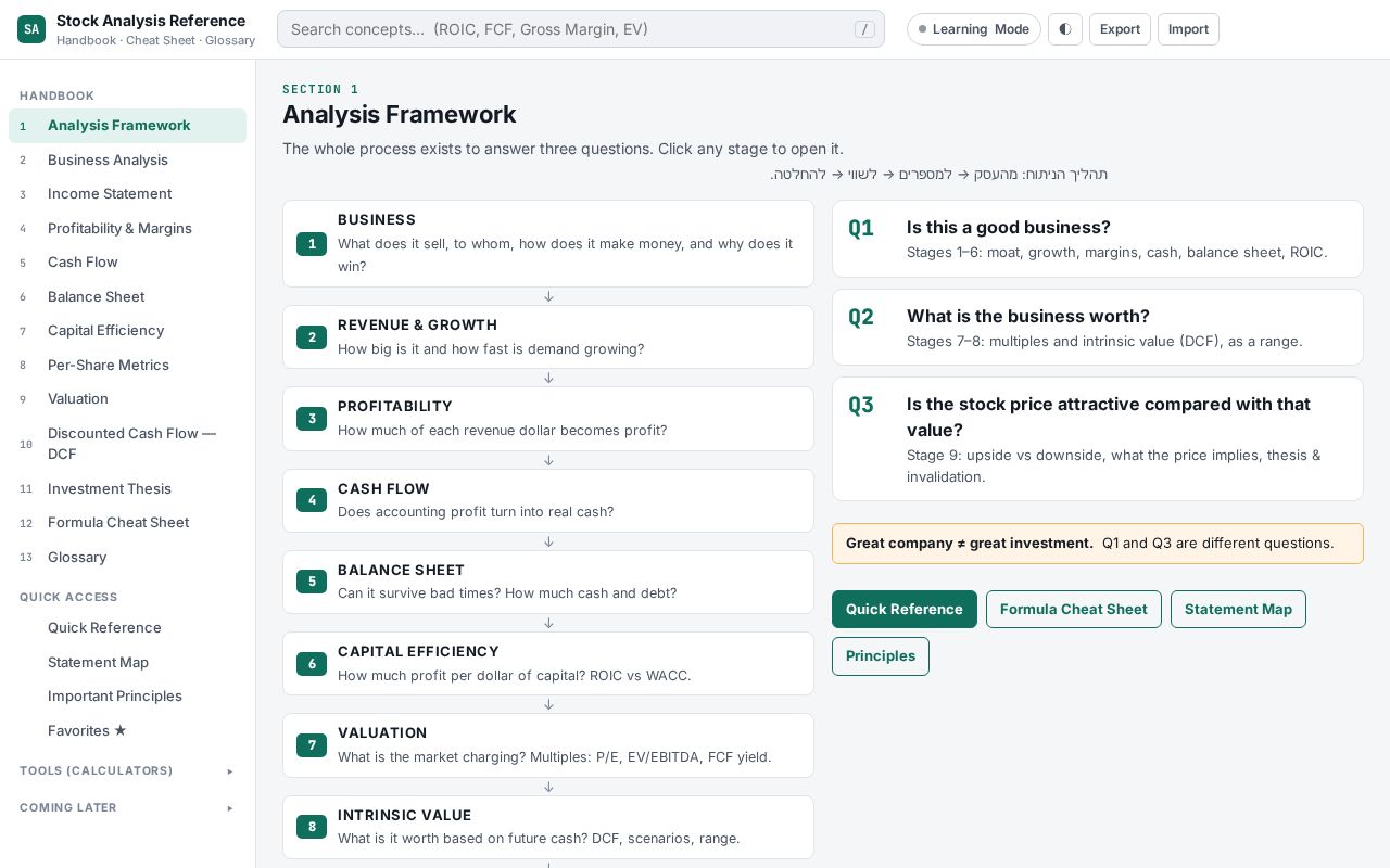 Preview of Stock Analysis Toolkit