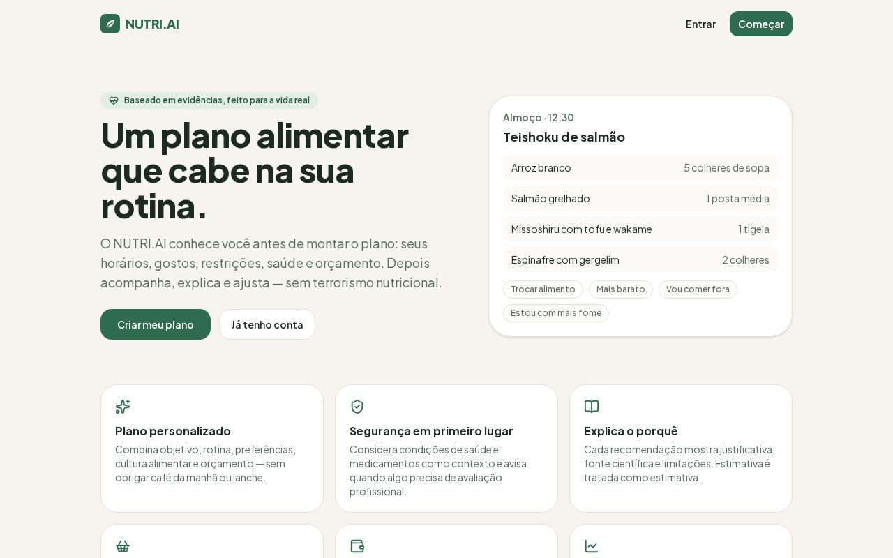 Preview of NUTRI.AI
