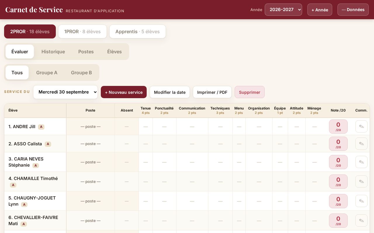Preview of Carnet Service