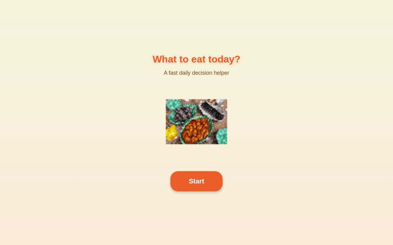 Preview of What to eat today?