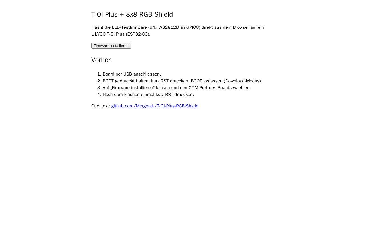 Preview of T-OI Plus RGB Shield Flasher