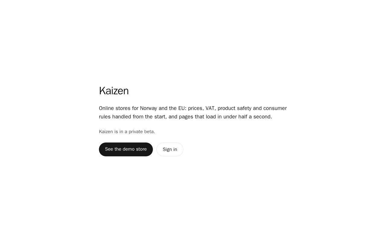 Preview of Kaizen Store