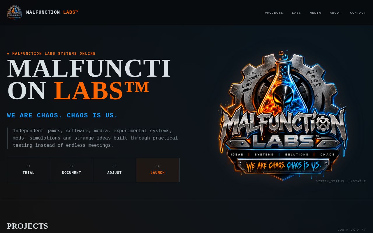 Preview of Malfunctionlabs Github Io