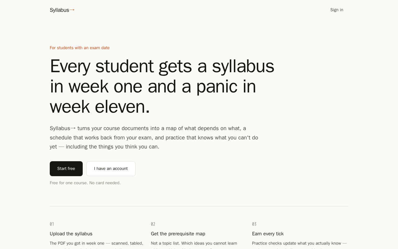 Preview of Syllabus Arrow