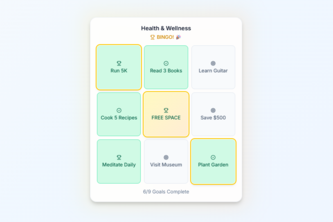 Preview of Bingo Goals