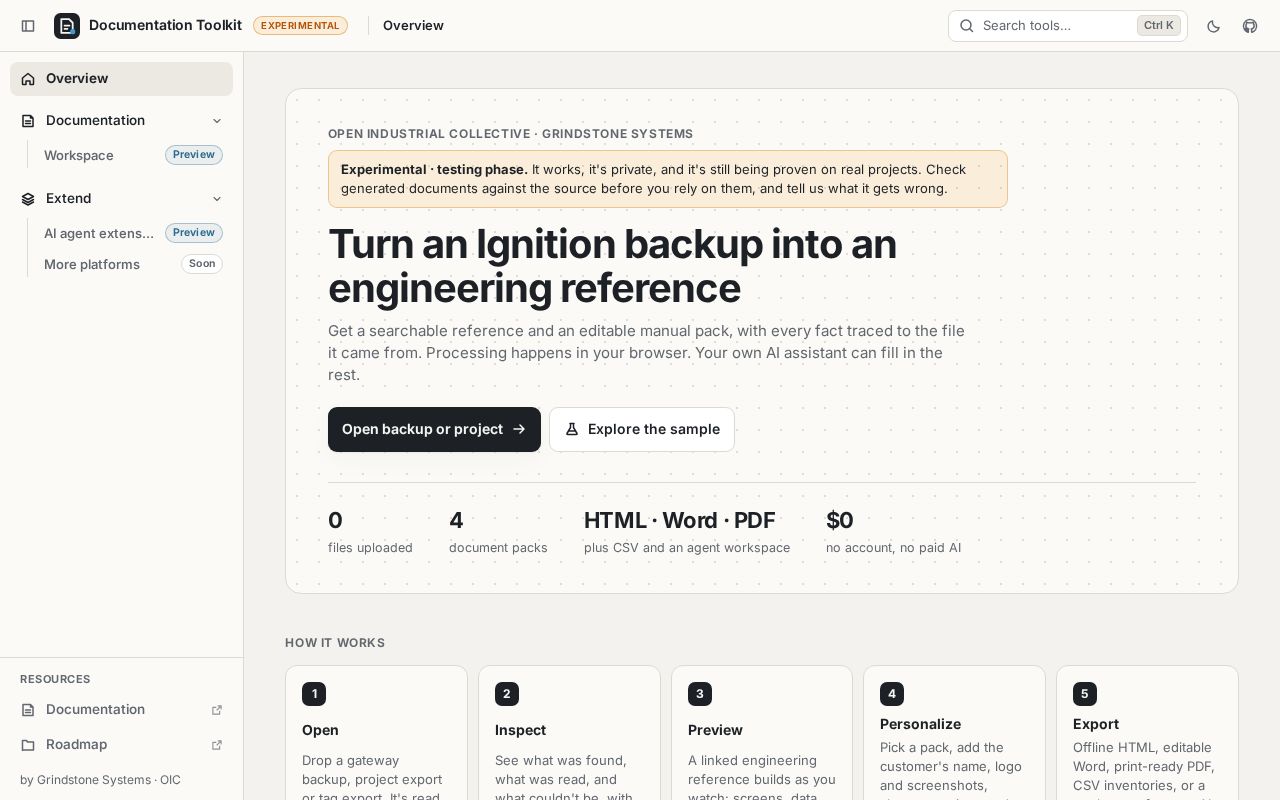 Preview of Documentation Toolkit