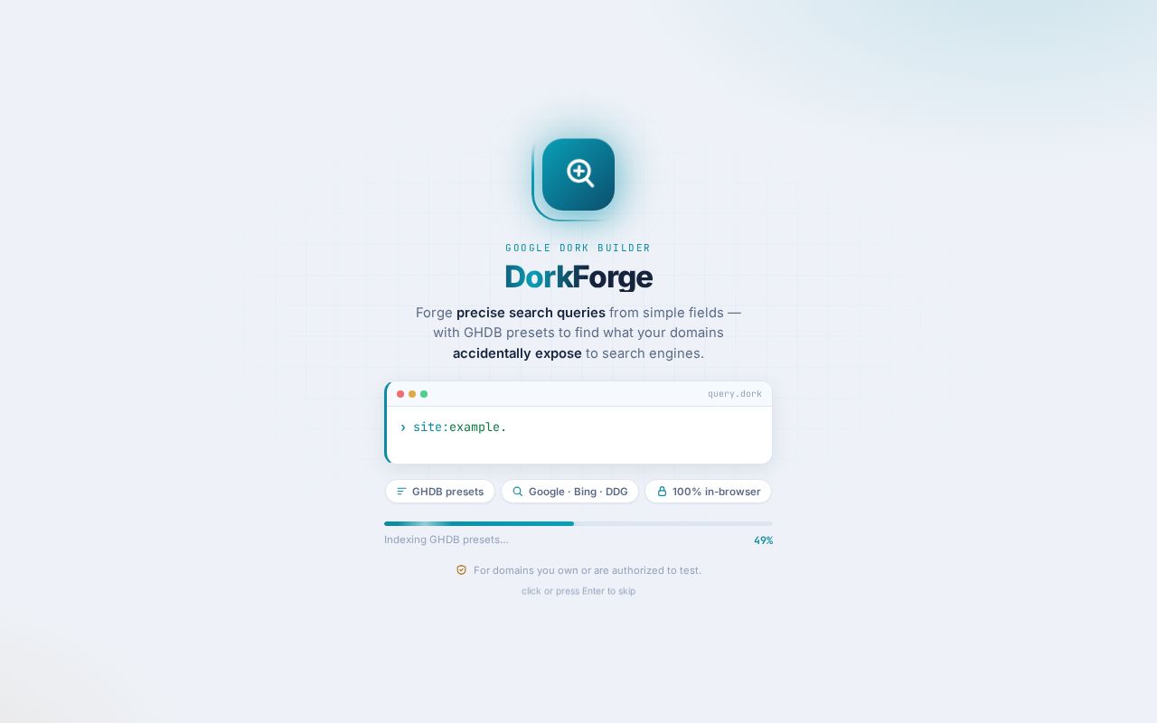 Preview of DorkForge Github Io