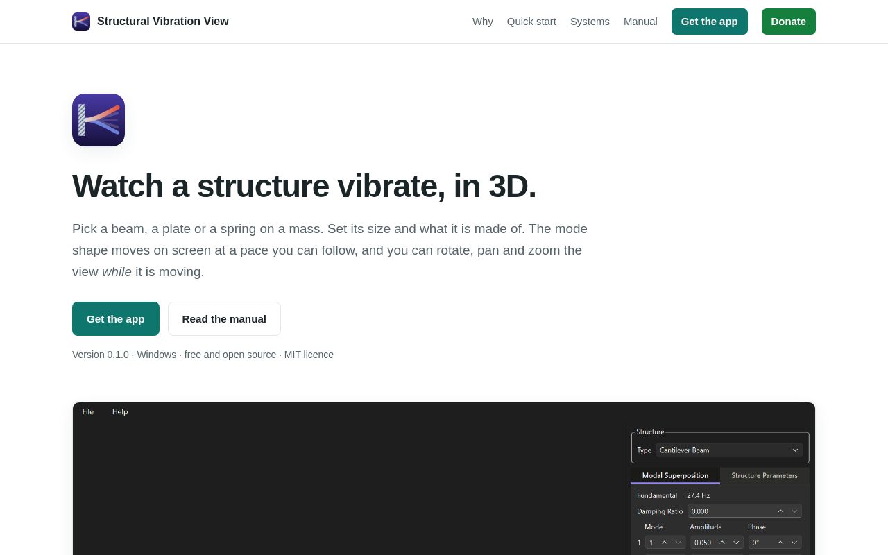 Preview of StructuralVibrationView
