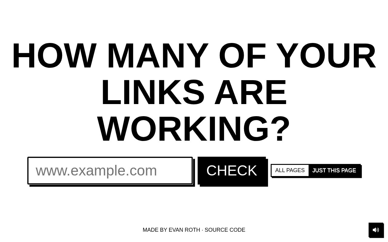 Preview of Link Checker