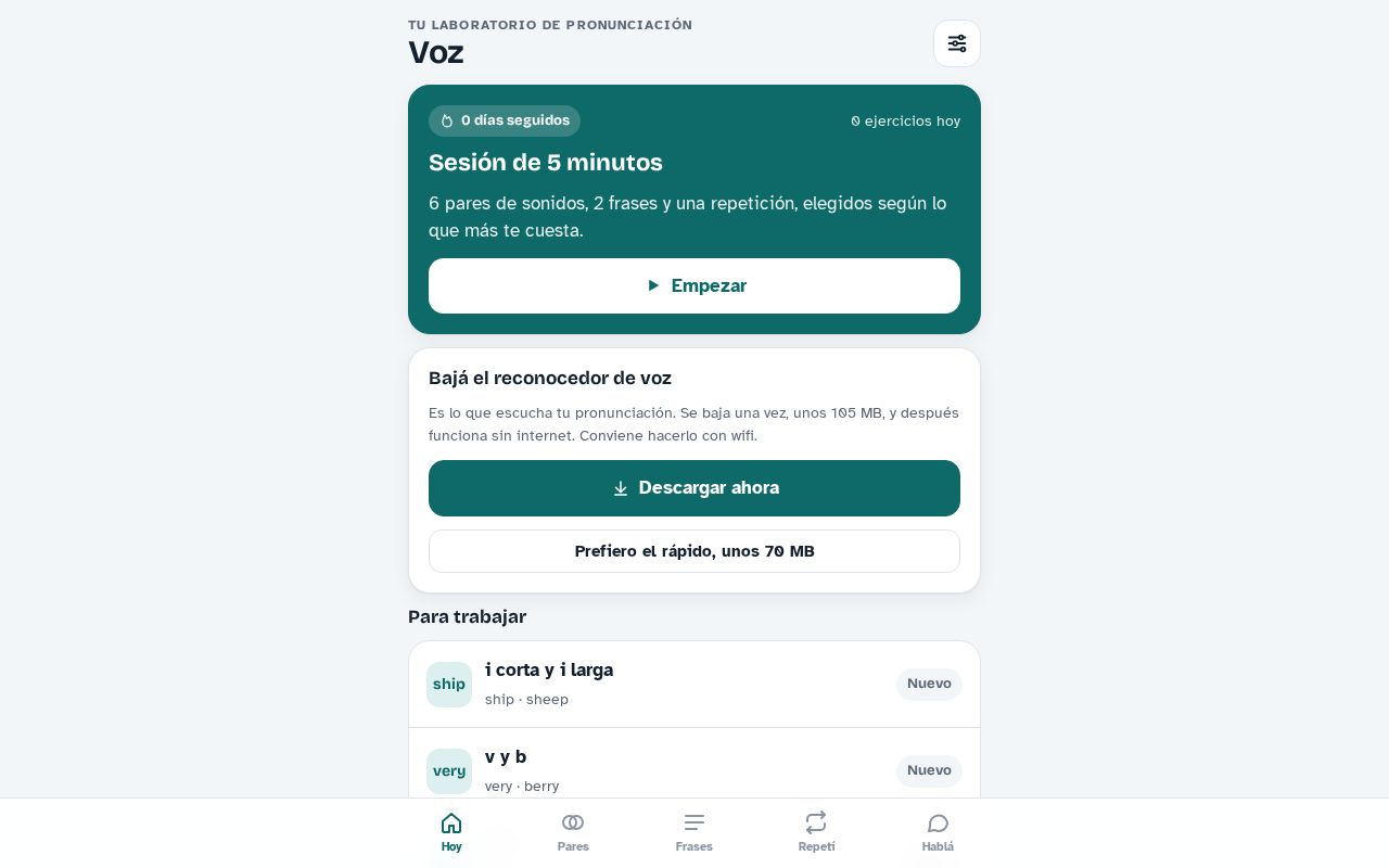 Preview of Voz