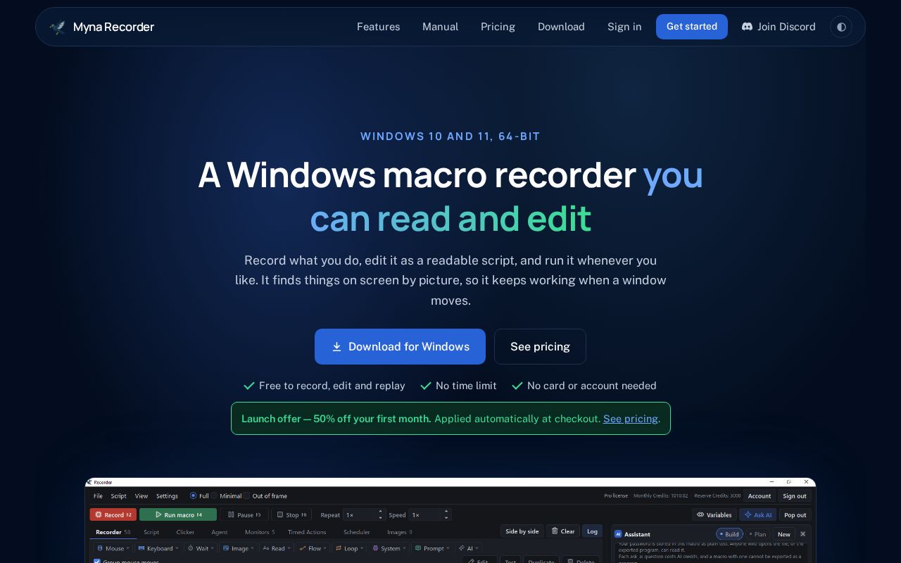 Preview of Myna Automation