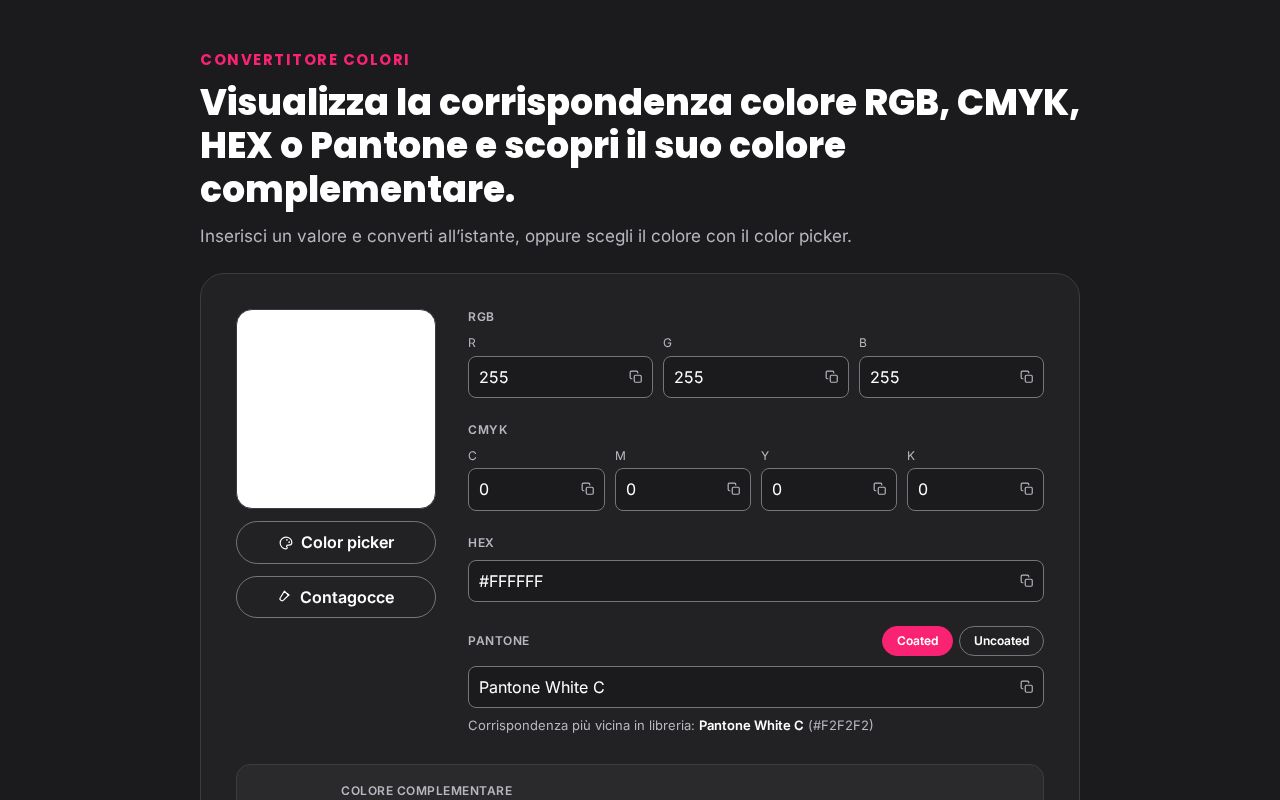 Preview of Convertitore Colori