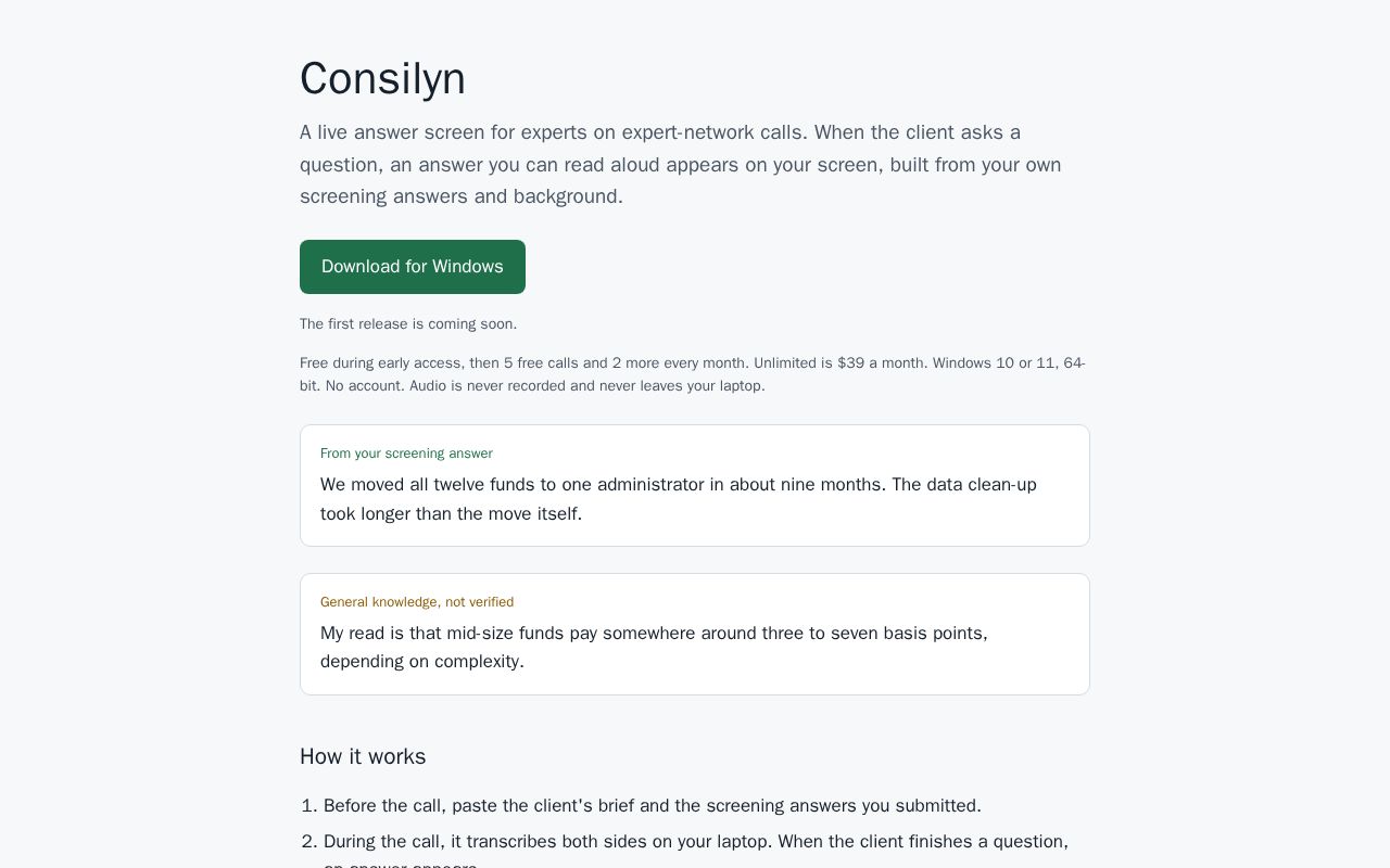 Preview of Consilyn