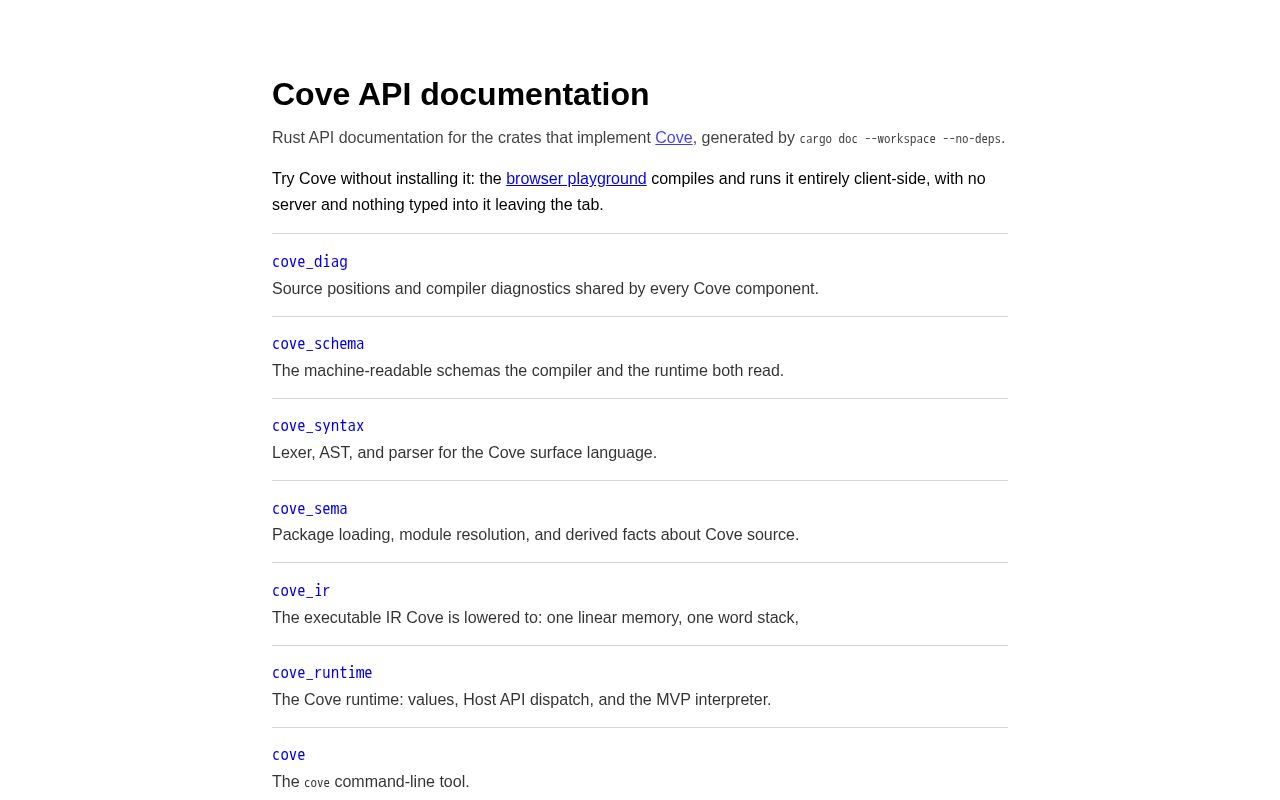 Preview of Cove