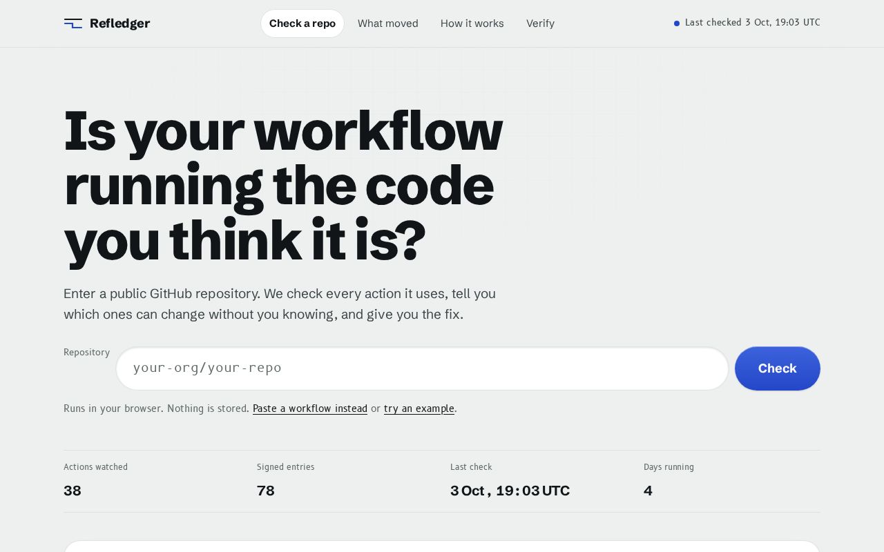 Preview of Refledger Site
