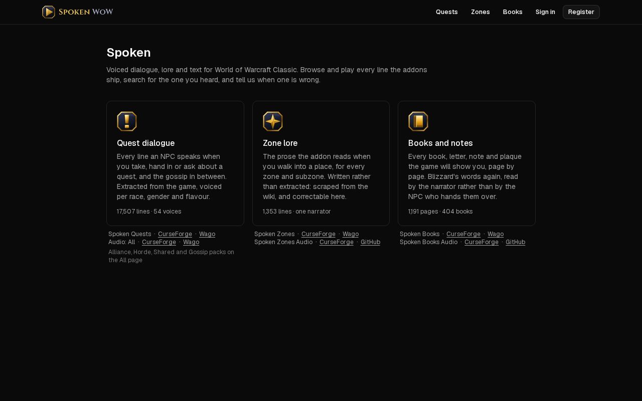 Preview of Spoken Wow