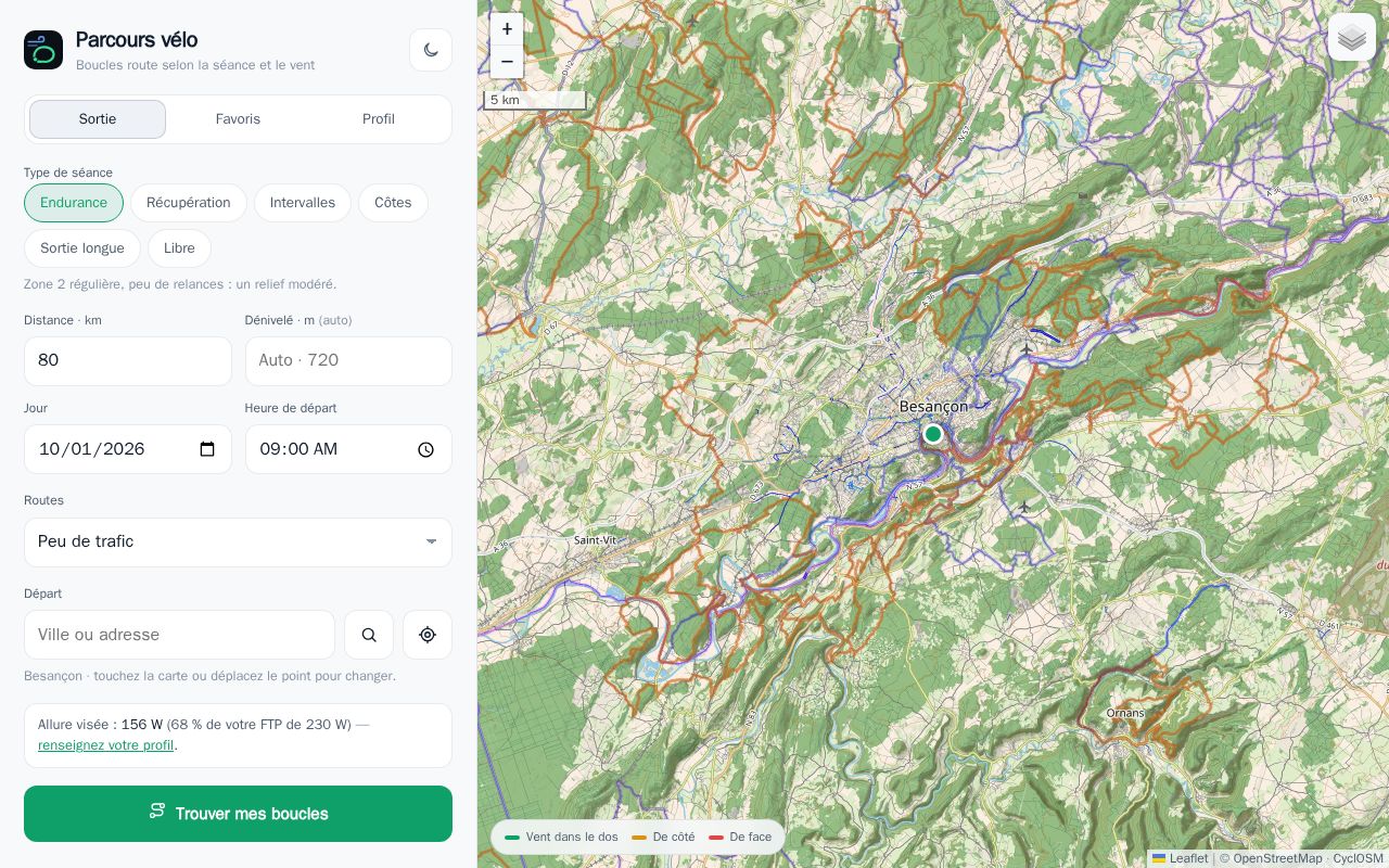 Preview of Parcours Velo