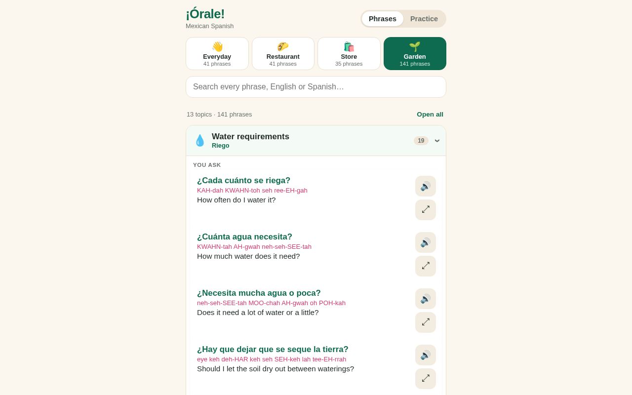 Preview of ¡Órale! Mexican Spanish Phrasebook