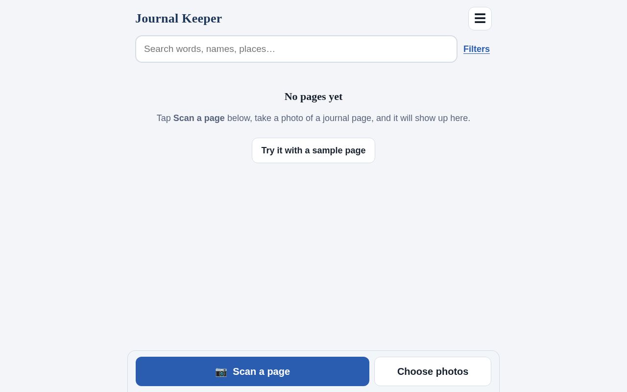 Preview of Journal Keeper