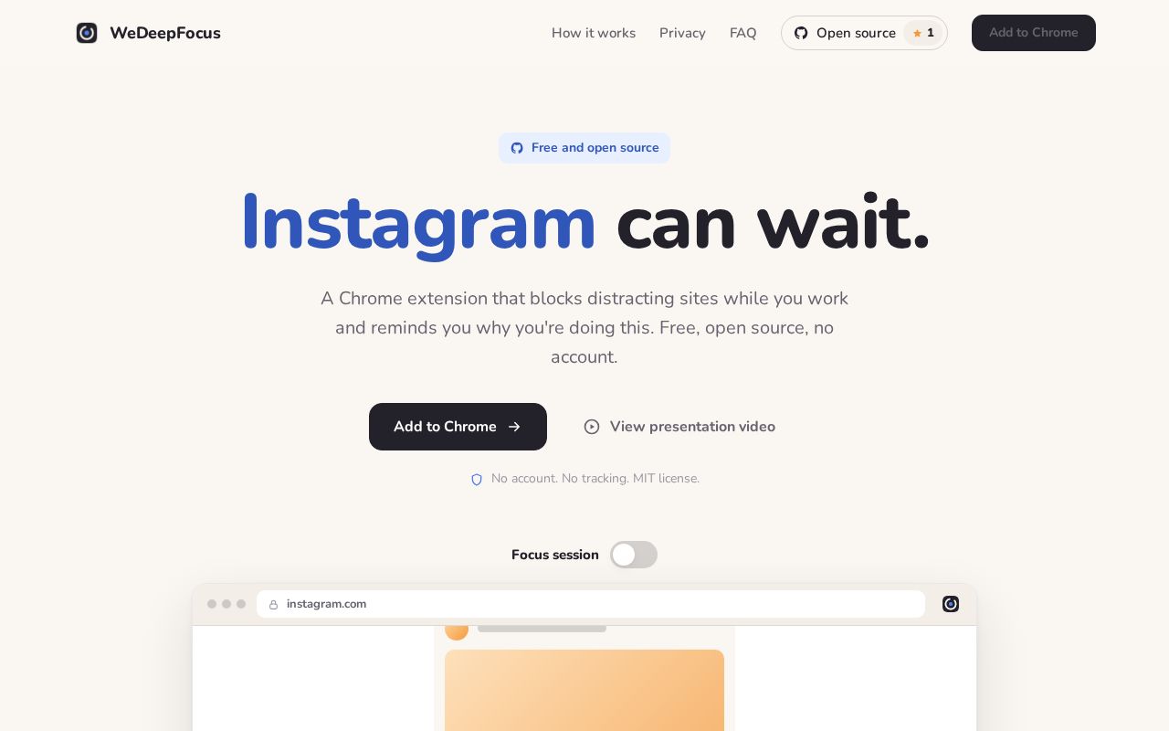Preview of Wedeepfocus
