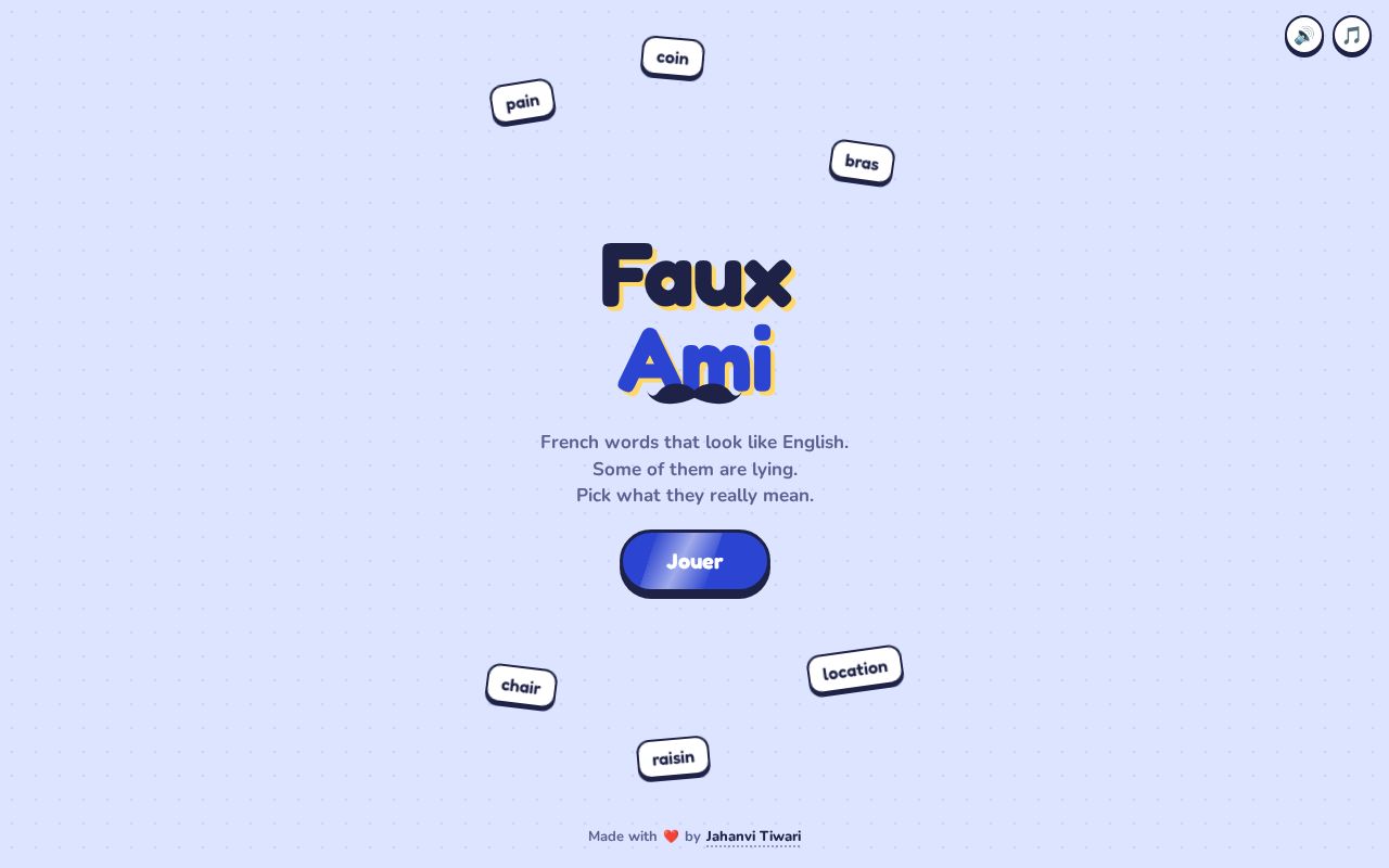 Preview of Faux Ami