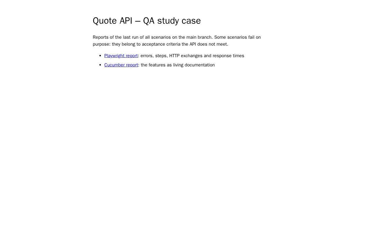 Preview of Quote Api Qa Case