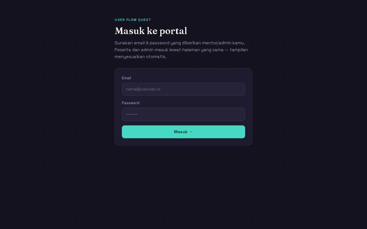 Preview of User Flow Quest
