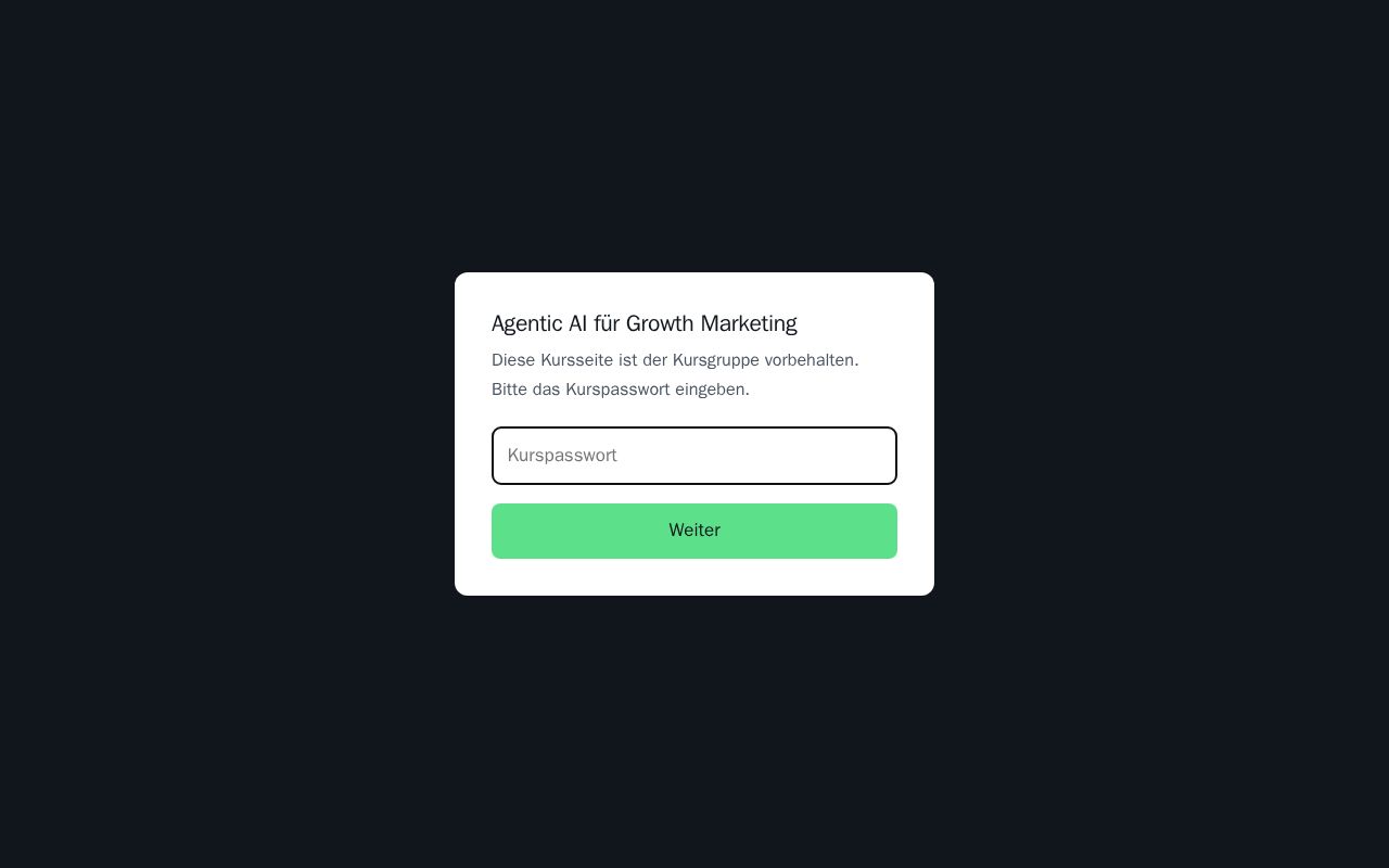 Preview of Agentic AI für Growth Marketing